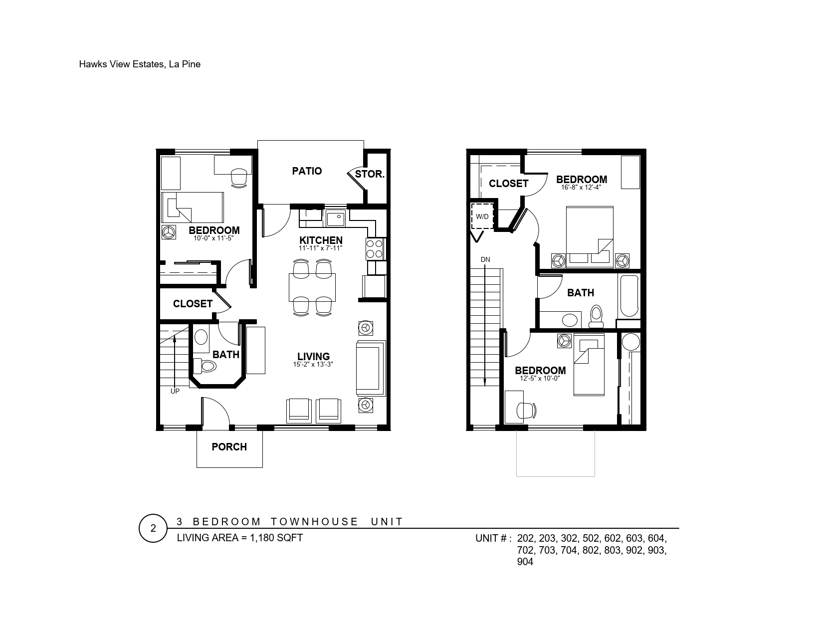 3 Bedroom layout