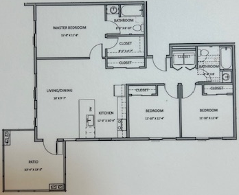 3 Bedroom - Type 2 layout