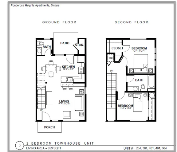 2 Bedroom layout