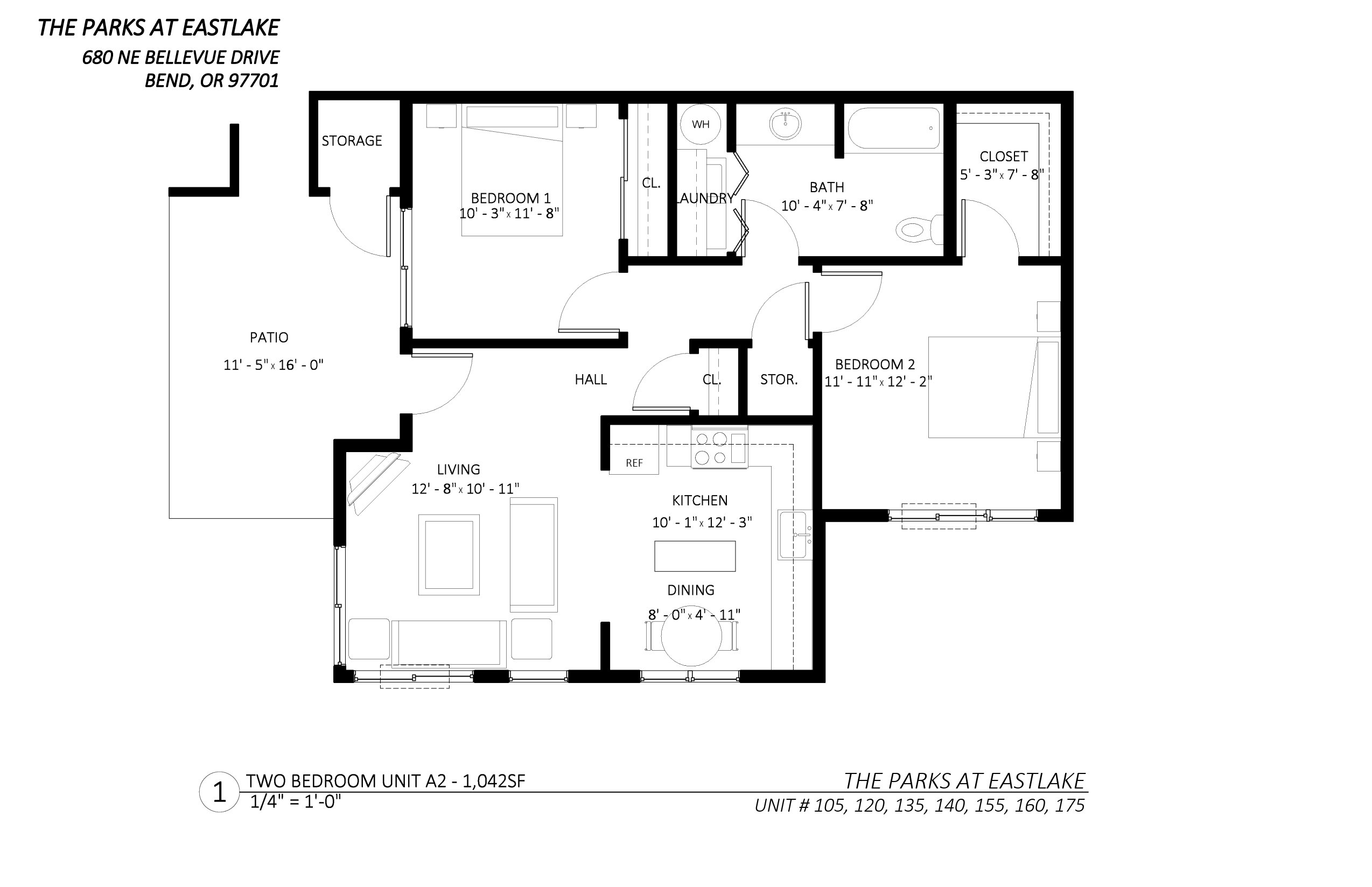 2 Bedroom layout