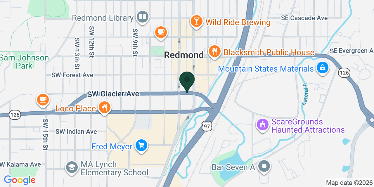 Map showing the location of Aspen Villas