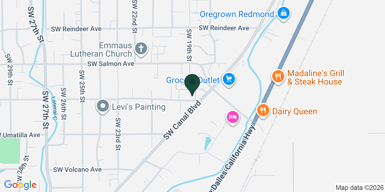 Map showing the location of Barbaras Place