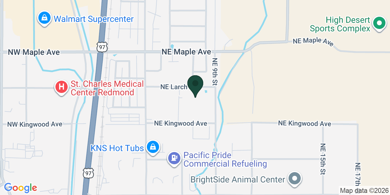 Map showing the location of Canyon Edge