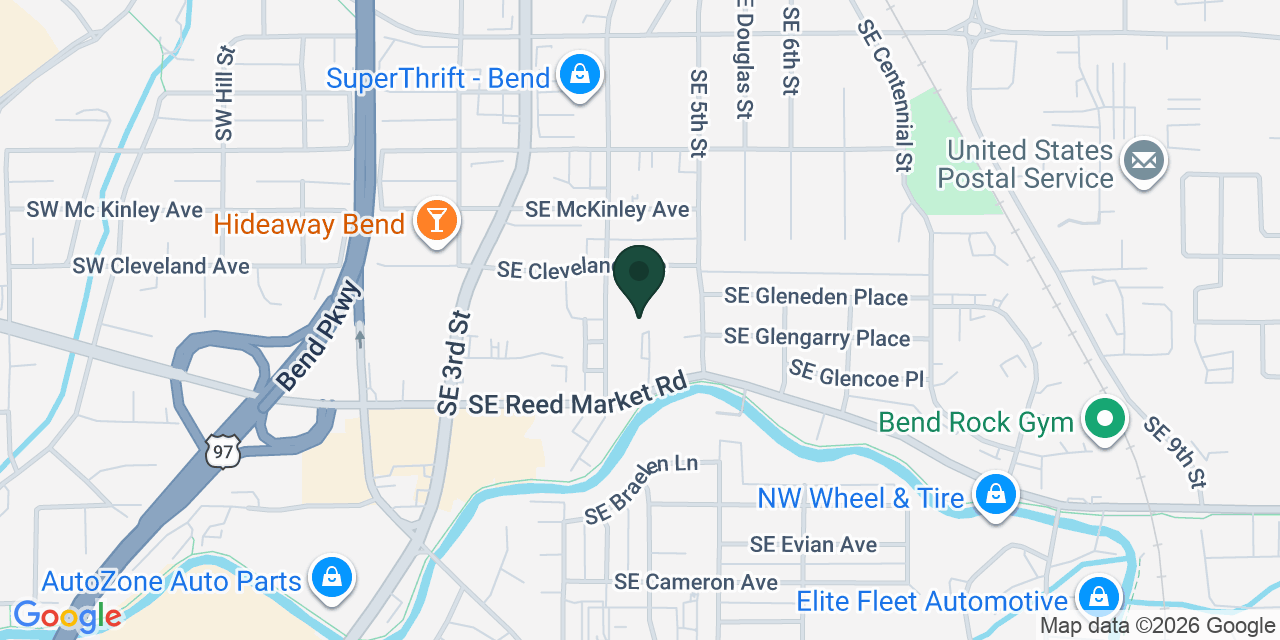 Map showing the location of Cleveland Commons