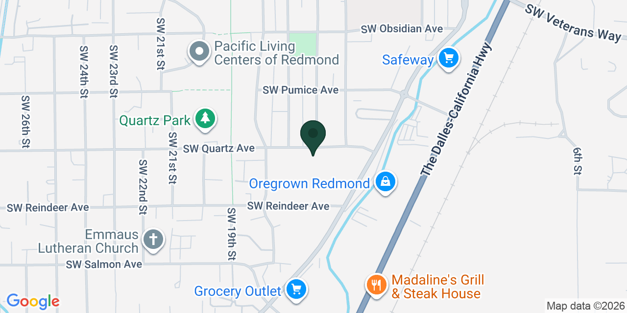 Map showing the location of Quartz Apartments