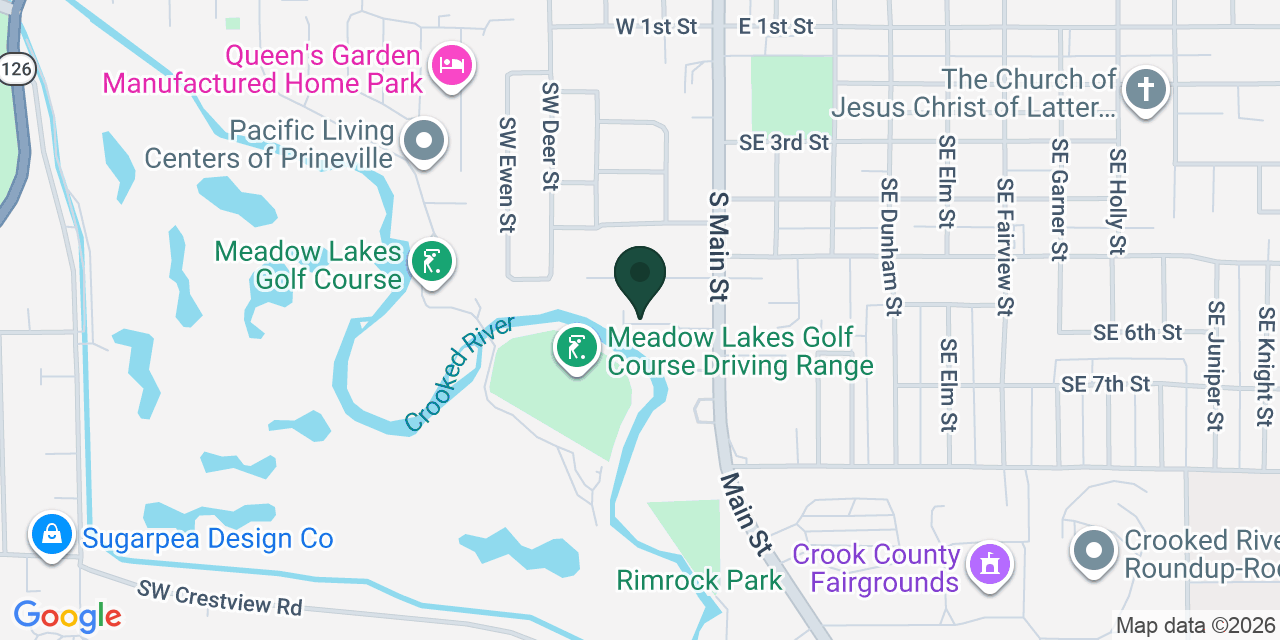 Map showing the location of Riverside Apartments Housing