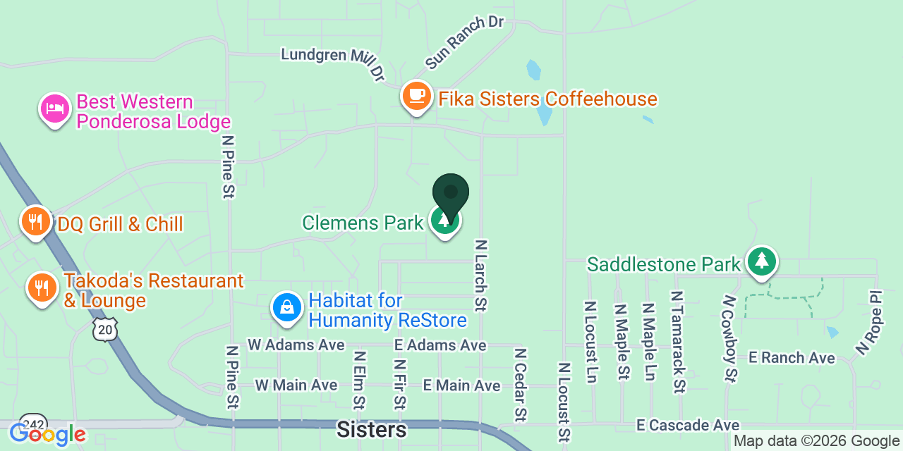 Map showing the location of Tamarack Village